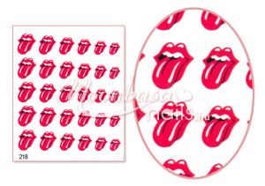 Akril hatású matrica  N-218 Rolling Stones Nyelv