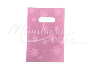 Ajándék szatyor 100db/csomag #501-10 Rózsaszín virágos