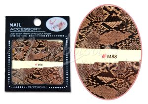 Akril hatású matrica  M88 Kígyóbőr minta
