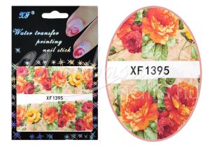 Akril hatású matrica  XF1395 Rózsafejek