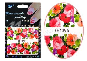 Színes virágok Akril hatású matrica  XF1396