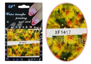 Akril hatású matrica  XF1417 Sárga virág