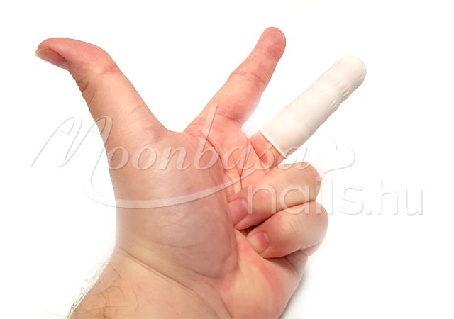 Antisztatikus ujjvédő gumi 50db/csomag  Fehér