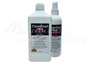 Eper illatú CleanSept Pro - Kéz-, eszköz- és felületfertőtlenítő 250+1000ml 