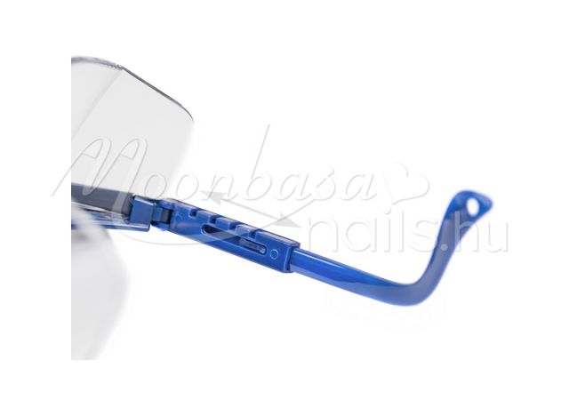Kék keretes védőszemüveg   
