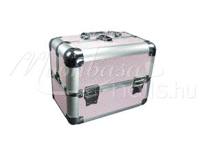 Kozmetikai bőrönd kicsi  #280-R Rose csillámos