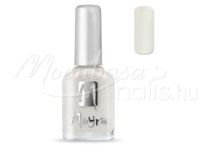 Halvány fehér gyöngyház fénnyel Moyra körömlakk 12ml #002