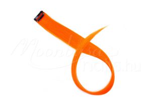 Neon narancs Színes póthaj tincsek-egyenes 60cm 