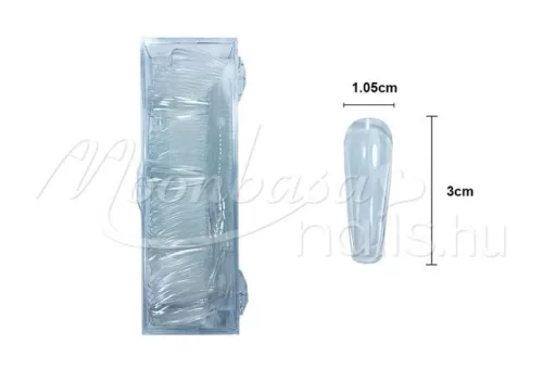 Nail tip box 200db #019-5 Átlátszó