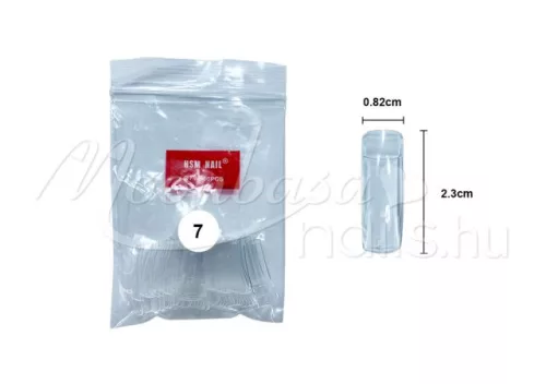 Műköröm tip 50db #014-7 Átlátszó