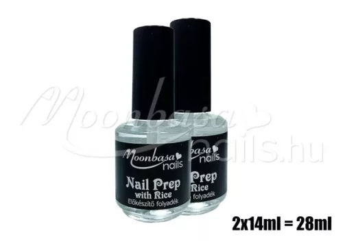 Moonbasa Nail Prep rizs kivonattal 2x14ml  