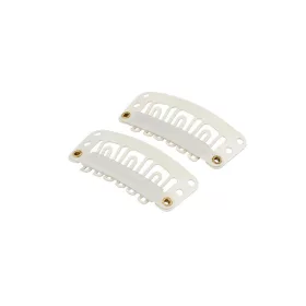 Tresszcsat (felvarható parókához) 10db  Fehér