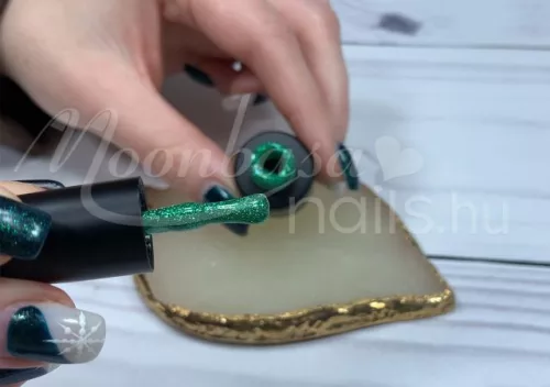 3step géllakk 4ml #233 Zöld csillámfény