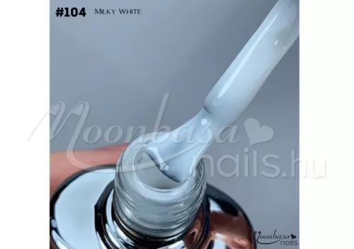 Ecsetes építő zselé 12ml #104 Milky white
