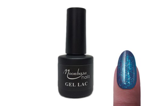 Gel lac 6ml #082 Albastru foarte închis cu sclipici verde