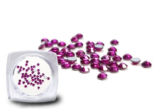 Kristály strasszkő 50 db #SS3 Fuchsia