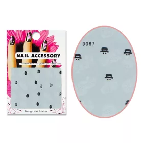 Akril hatású matrica  D067 Hóember