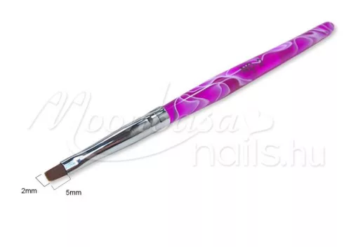 Zselé ecset lapos  Z002-2 lila