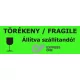 Törékeny cimke 1000 db/csomag  Zöld