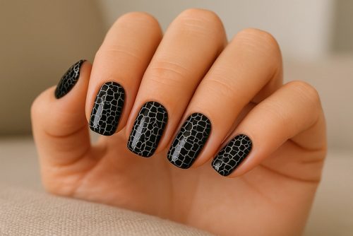 Crackle géllakk 4ml #572 Black