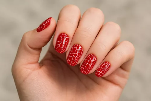 Crackle géllakk 4ml #576 Vörös