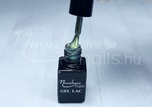 One step géllakk 5ml #025 Zöld csillámos hologram