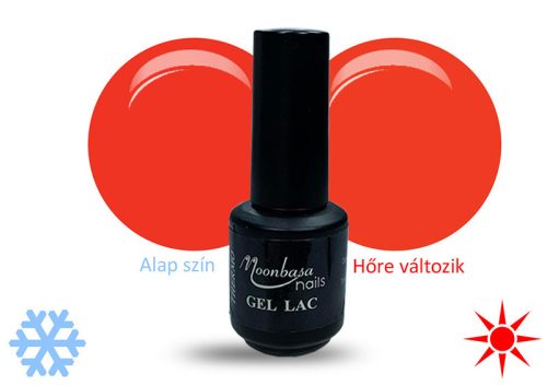 Lac gel termic 5 ml #423 Portocaliu sângeriu-portocaliu