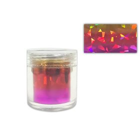 Transzferfólia  #32 Sárga-piros-lila átmenetes mozaik