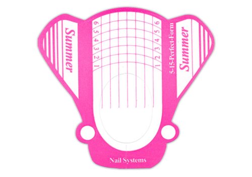 Műköröm sablon 500 db #004 Summer pink