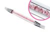 Kétvégű szilikonos pigment por ecset  #022 pink gyémántos