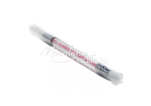 Kétvégű szilikonos pigment por ecset  #022 pink gyémántos