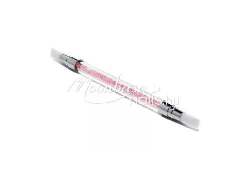 Kétvégű szilikonos pigment por ecset  #022 pink gyémántos