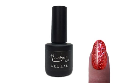 Gel lac 6ml #307 Roșu cu glitter  