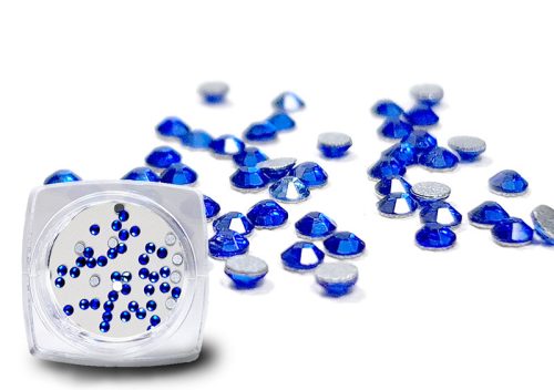 Kristály strasszkő 50 db SS6 Sapphire