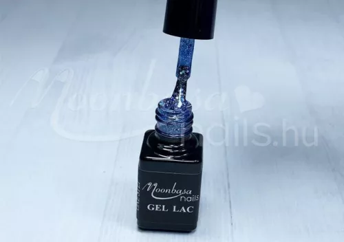 One step géllakk 5ml #262 Sötétkék szivárvány glitterrel