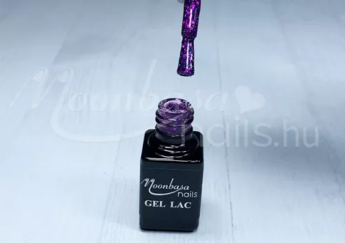 One step géllakk 5ml #265 Sötétlila szivárvány glitterrel
