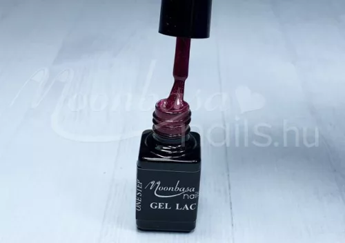 One step géllakk 5ml #266 Csillámos sötétbordó
