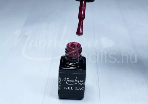 One step géllakk 5ml #266 Csillámos sötétbordó