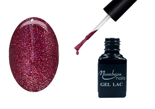 Gel lac One Step 5ml #268 Magenta închis cu sclipici intens  