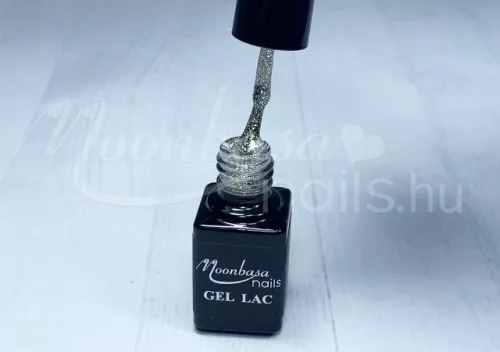One step géllakk 5ml #014 Nagy szemű csillámos ezüst