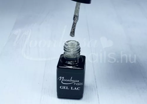One step géllakk 5ml #014 Nagy szemű csillámos ezüst