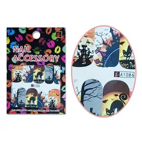 Akril hatású matrica  A1086 Halloween-i hangulat No.1.