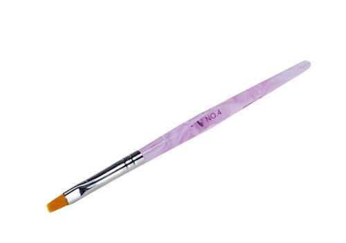 Zselé ecset lapos  Z004-4 Világos lila