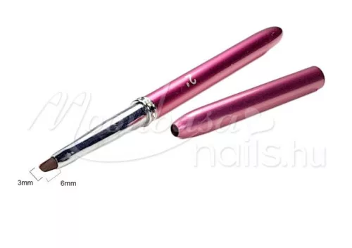 Ferde zselé ecset  Z007-2 Strasszköves pink