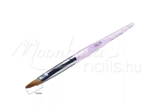 Porcelán hegyes ecset NO.4  P002-4 Lila