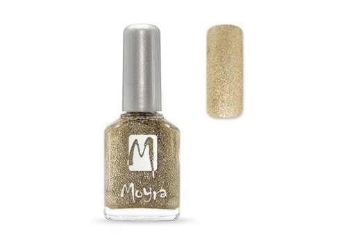 Moyra körömlakk 12ml #076 Csillámos arany