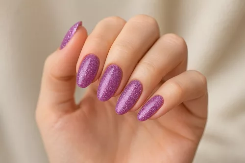 Foszforeszkáló géllakk 5ml #635 Csillámos lila