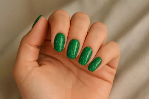 Foszforeszkáló géllakk 5ml #637 Csillámos zöld