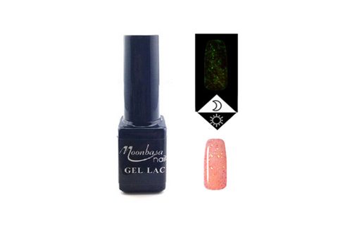 Lac gel fosforescent 5 ml #638 Rozmarin cu sclipici