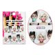 Akril hatású matrica  BN-025 Audrey Hepburn és Marilyn Monroe Bubble Gum